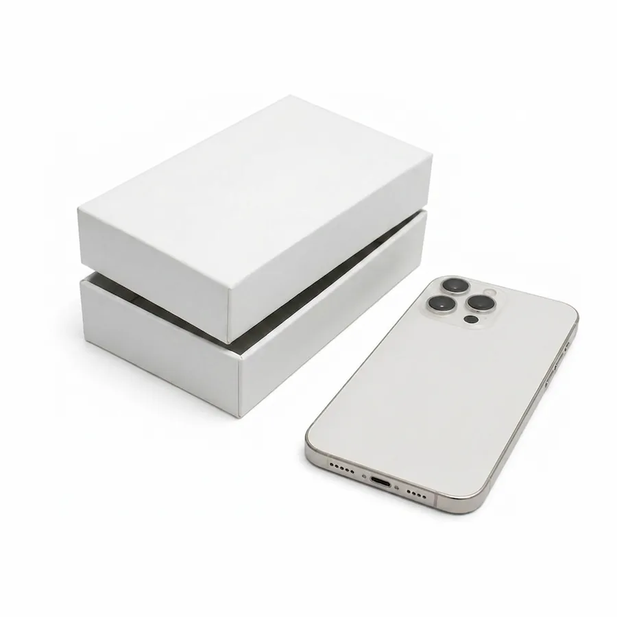 Open box phone packaging
